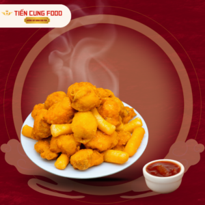 Gà Rán Viên Rút Xương Vị Hàn Quốc + Bánh gạo lắc phô mai