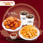 Combo Ăn Đã Thèm: Gà Rán + Bánh Gạo Lắc + Pepsi Tẩy Đá